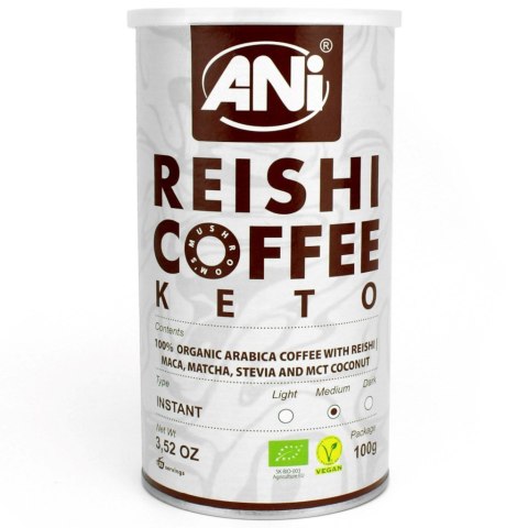 KAWA ROZPUSZCZALNA ARABICA Z REISHI KETO BIO 100 g - ANI ANI (kawy)