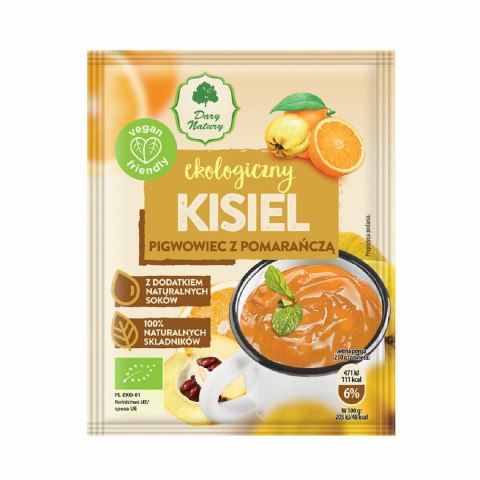 KISIEL INSTANT PIGWOWIEC Z POMARAŃCZĄ BEZGLUTENOWY BIO 30 g - DARY NATURY DARY NATURY - inne