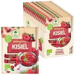 KISIEL INSTANT ŻURAWINA Z MALINĄ BEZGLUTENOWY BIO 30 g - DARY NATURY DARY NATURY - inne