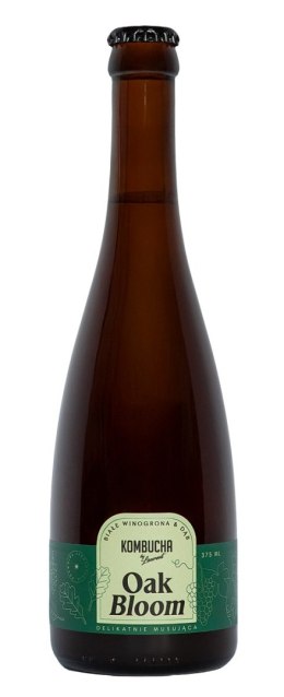 KOMBUCHA OAK BLOOM NA PŁATKACH DĘBU O SMAKU BIAŁYCH WINOGRON BIO 375 ml - KOMBUCHA BY LAURENT KOMBUCHA BY LAURENT (kombucha)