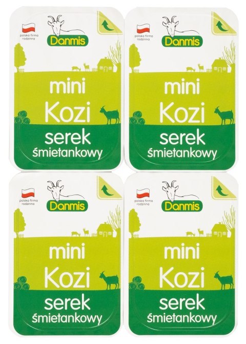 KOZI SEREK ŚMIETANKOWY MINI (4 x 32,5 g) 130 g - DANMIS DANMIS (nabiał z mleka koziego)