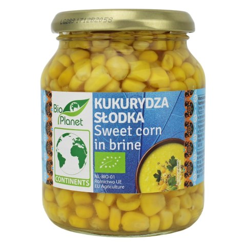 KUKURYDZA SŁODKA W ZALEWIE BIO 340 g (230 g) (SŁOIK) - BIO PLANET BIO PLANET - seria INNE
