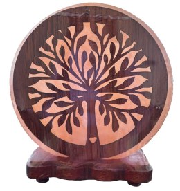 LAMPA SOLNA Z MOTYWEM DRZEWA ok. 4 kg - HIMALAYAN SALT HIMALAYAN SALT (lampy solne)