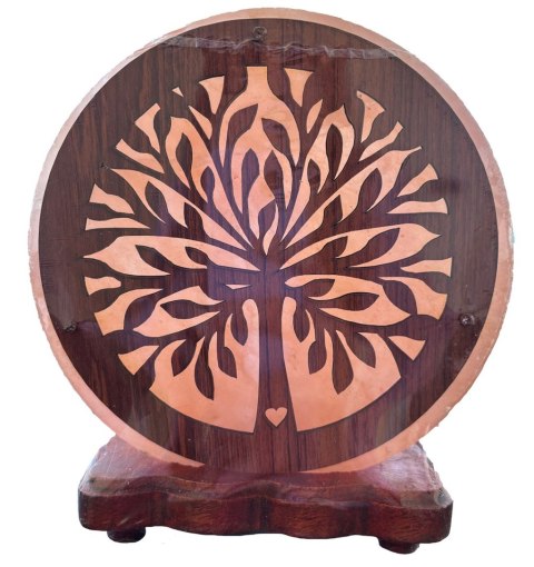 LAMPA SOLNA Z MOTYWEM DRZEWA ok. 4 kg - HIMALAYAN SALT HIMALAYAN SALT (lampy solne)