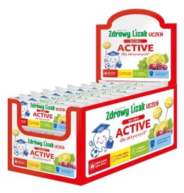 LIZAK O SMAKU WINOGRONO - CYTRYNA DLA AKTYWNYCH BEZ CUKRU BEZGLUTENOWY 6 g - MNIAM MNIAM STARPHARMA (UCZEŃ ACTIVE) MNIAM MNIAM STARPHARMA (lizaki)