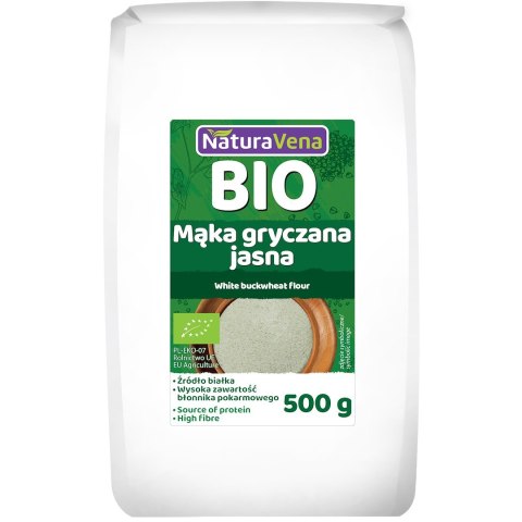 MĄKA GRYCZANA JASNA BIO 500 g - NATURAVENA NATURAVENA