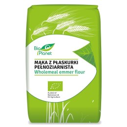 MĄKA Z PŁASKURKI PEŁNOZIARNISTA BIO 500 g - BIO PLANET BIO PLANET - seria MĄKI I SKROBIE