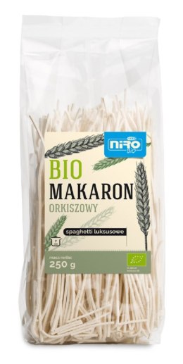 MAKARON (ORKISZOWY) SPAGHETTI LUKSUSOWY BIO 250 g - NIRO NIRO (makarony orkiszowe)