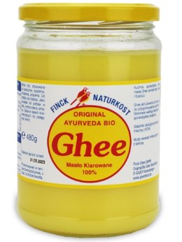 MASŁO KLAROWANE GHEE BIO 480 g (527 ml) - FINCK AYURVEDA GHEE (masło klarowane)