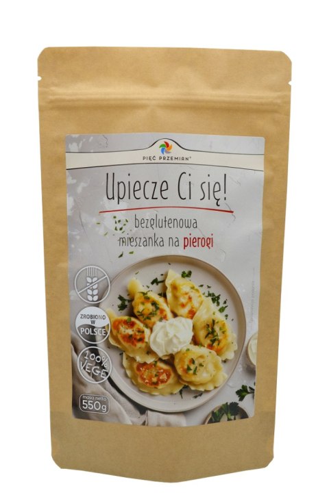 MIESZANKA NA PIEROGI BEZ DODATKU CUKRÓW BEZGLUTENOWA 550 g - PIĘĆ PRZEMIAN PIĘĆ PRZEMIAN (produkty spożywcze)