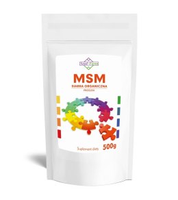 MSM SIARKA ORGANICZNA PROSZEK 500 g - SOUL FARM SOUL FARM (witaminy i ekstrakty)