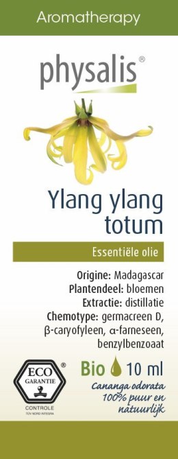 OLEJEK ETERYCZNY YLANG YLANG BIO 10 ml - PHYSALIS PHYSALIS (olejki eteryczne, suplementy)