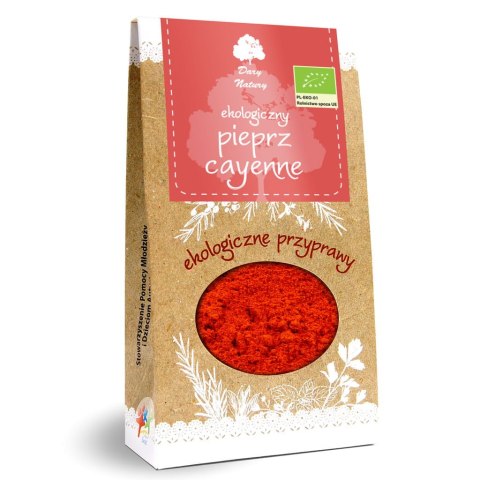 PIEPRZ CAYENNE BIO 60 g - DARY NATURY DARY NATURY - przyprawy i zioła