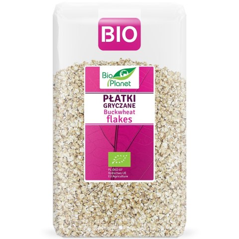 PŁATKI GRYCZANE BIO 600 g - BIO PLANET BIO PLANET - seria RÓŻOWA (płatki, otręby, musli)
