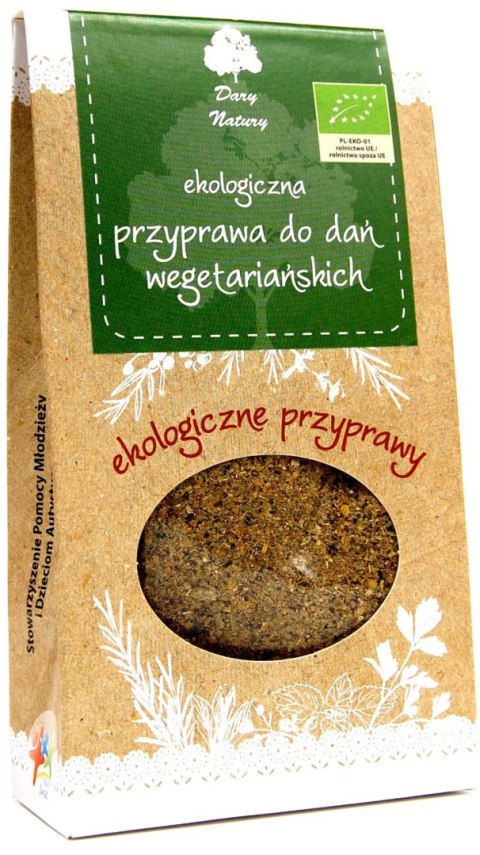 PRZYPRAWA DO DAŃ WEGETARIAŃSKICH BIO 40 g - DARY NATURY DARY NATURY - przyprawy i zioła
