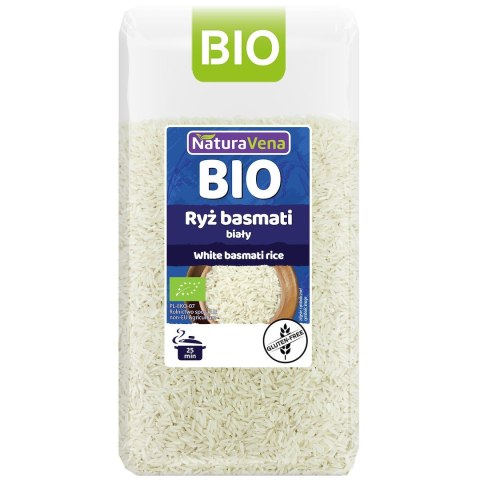 RYŻ BASMATI BIAŁY BEZGLUTENOWY BIO 500 g - NATURAVENA NATURAVENA