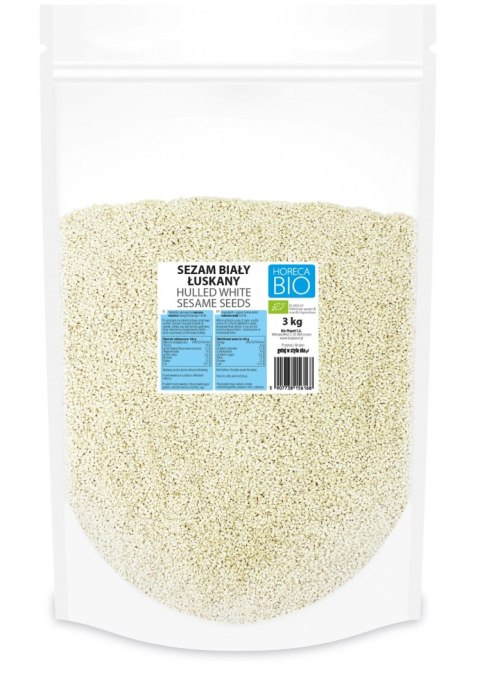 SEZAM BIAŁY ŁUSKANY BIO 3 kg - HORECA (BIO PLANET) HORECA BIO - pozostałe