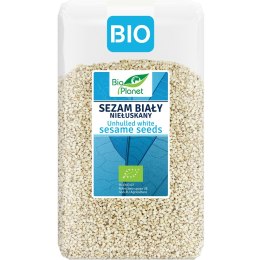 SEZAM BIAŁY NIEŁUSKANY BIO 1 kg - BIO PLANET BIO PLANET - seria NIEBIESKA (ryże, kasze, ziarna)