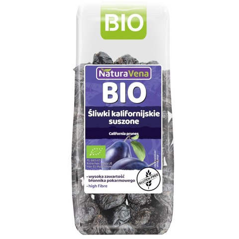 ŚLIWKI KALIFORNIJSKIE SUSZONE BEZGLUTENOWE BIO 200 g - NATURAVENA NATURAVENA
