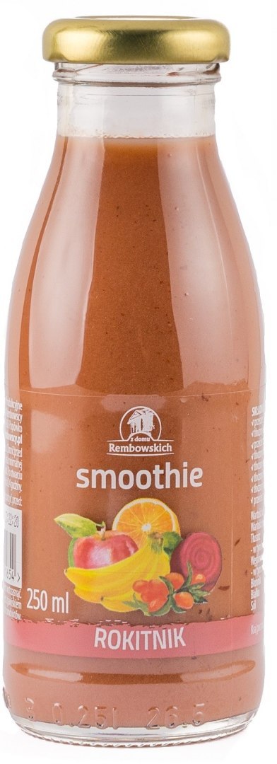 SMOOTHIE JABŁKO - BANAN - CZARNA PORZECZKA - BURAK - ROKITNIK 250 ml - REMBOWSCY REMBOWSCY (soki, lemoniady)