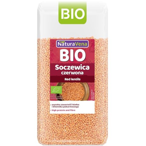 SOCZEWICA CZERWONA BIO 400 g - NATURAVENA NATURAVENA