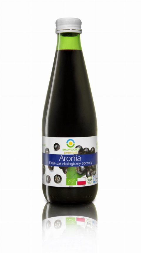 SOK Z ARONII BEZGLUTENOWY NFC BIO 300 ml - BIO FOOD BIOFOOD (soki, przetwory, octy, olej kokosowy)