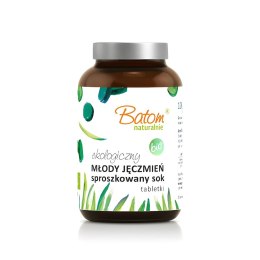 SOK Z MŁODEGO JĘCZMIENIA SPROSZKOWANY BIO (500 mg) 240 TABLETEK - BATOM BATOM (oleje, soki, sole kąpielowe)