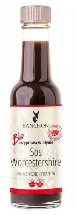 SOS WEGAŃSKI WORCESTERSHIRE BEZGLUTENOWY BIO 140 ml - SANCHON SANCHON (sosy, przyprawy w płynie)