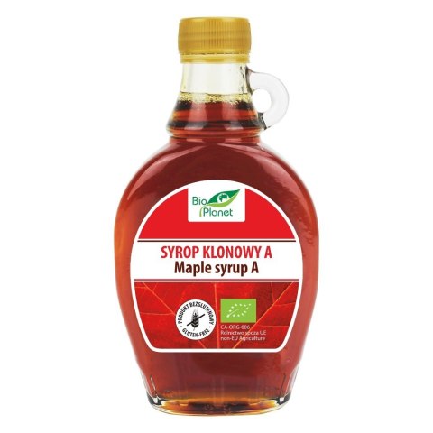 SYROP KLONOWY A BEZGLUTENOWY BIO 330 g (250 ml) - BIO PLANET BIO PLANET - seria CZERWONA (cukry, syropy)