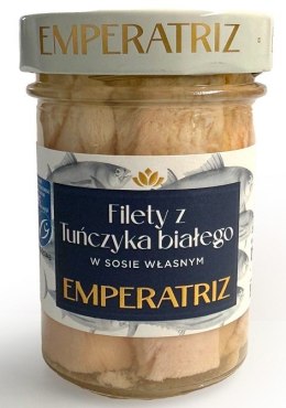 TUŃCZYK BIAŁY FILETY MSC W SOSIE WŁASNYM 200 g (140 g) (SŁOIK) - EMPERATRIZ EMPERATRIZ (tuńczyki, sardynki, makrele)