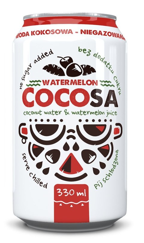WODA KOKOSOWA Z SOKIEM Z ARBUZA 330 ml - DIET-FOOD (COCOSA) DIET-FOOD