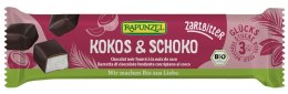 BATONIKI KOKOSOWE W CZEKOLADZIE GORZKIEJ BIO 50 g - RAPUNZEL RAPUNZEL (makarony, czekolady, oleje, kremy orz.)