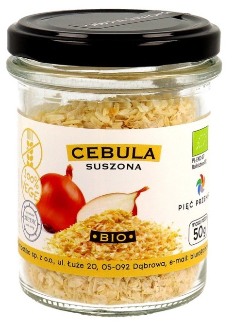 CEBULA SUSZONA BEZGLUTENOWA BIO 50 g - PIĘĆ PRZEMIAN PIĘĆ PRZEMIAN (produkty spożywcze)