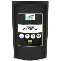 CHLORELLA SPROSZKOWANA BIO 500 g - BIO PLANET INTERNATIONAL BIO PLANET - INTERNATIONAL