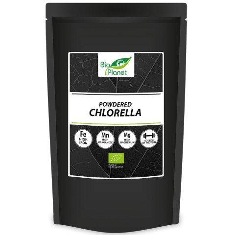 CHLORELLA SPROSZKOWANA BIO 500 g - BIO PLANET INTERNATIONAL BIO PLANET - INTERNATIONAL