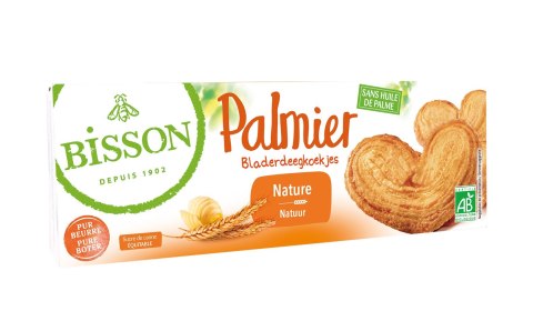 CIASTKA FRANCUSKIE MAŚLANE PALMIERY BIO 100 g - BISSON BISSON (ciastka, herbatniki)