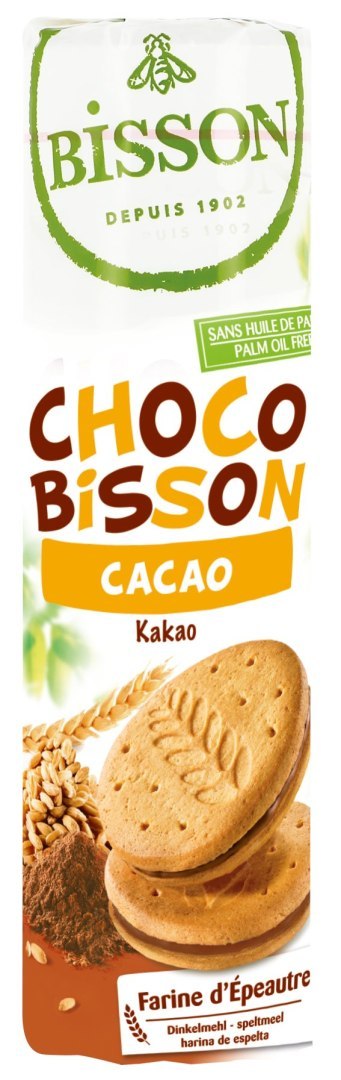 CIASTKA MARKIZY ORKISZOWE Z KREMEM KAKAOWYM BIO 300 g - BISSON BISSON (ciastka, herbatniki)