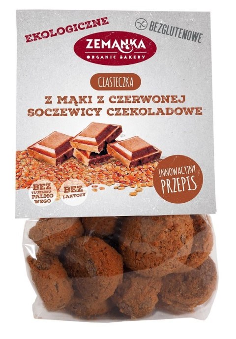 CIASTKA SOCZEWICOWE CZEKOLADOWE BEZGLUTENOWE BIO 100 g - ZEMANKA ZEMANKA (ciastka, krakersy)