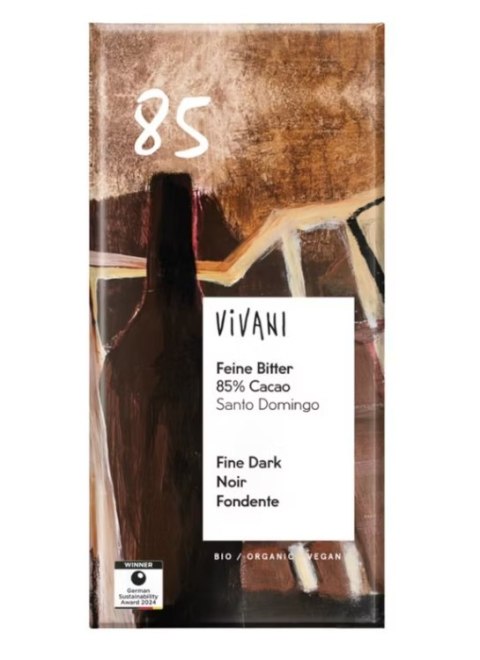 CZEKOLADA GORZKA 85 % BIO 80 g - VIVANI VIVANI (czekolady, batony, kakao instant)