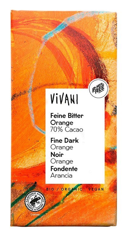 CZEKOLADA GORZKA O SMAKU POMARAŃCZOWYM BIO 80 g - VIVANI VIVANI (czekolady, batony, kakao instant)