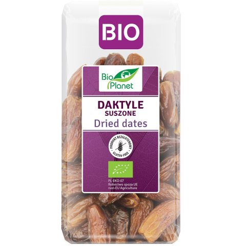 DAKTYLE SUSZONE BEZGLUTENOWE BIO 400 g - BIO PLANET BIO PLANET - seria FIOLETOWA (owoce suszone)