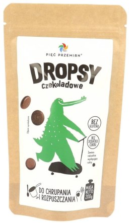 DROPSY CZEKOLADOWE BEZ DODATKU CUKRÓW BEZGLUTENOWE 200 g - PIĘĆ PRZEMIAN PIĘĆ PRZEMIAN (produkty spożywcze)