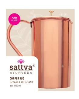 DZBANEK MIEDZIANY PLAIN 1,25 L- SATTVA (AYURVEDA) SATTVA (kosmetyki ajurwedyjskie, kadzidełka)