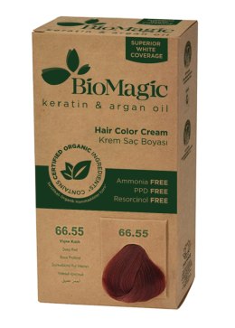 FARBA DO WŁOSÓW GŁĘBOKA CZERWIEŃ (66.55) 250 g - BIOMAGIC BIOMAGIC (farby do włosów)