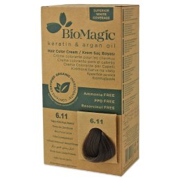 FARBA DO WŁOSÓW INTENSYWNY POPIELATY CIEMNY BLOND (6.11) 250 g - BIOMAGIC BIOMAGIC (farby do włosów)
