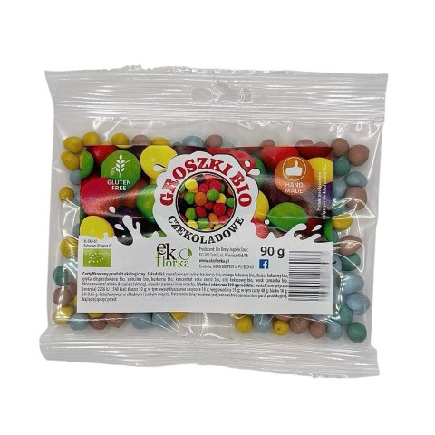 GROSZKI W CZEKOLADZIE BEZGLUTENOWE BIO 90 g - EKOFLORKA EKOFLORKA (krówki)