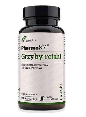 GRZYBY REISHI EKSTRAKT (400 mg) BEZGLUTENOWY 90 KAPSUŁEK - PHARMOVIT (CLASSIC) PHARMOVIT (suplementy diety)