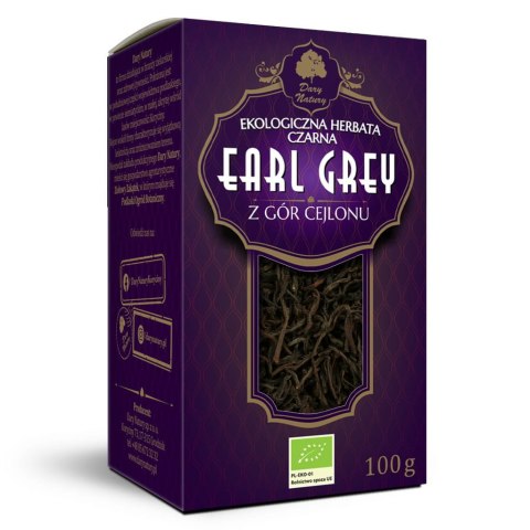HERBATA CZARNA LIŚCIASTA EARL GREY BIO 100 g - DARY NATURY DARY NATURY - herbatki