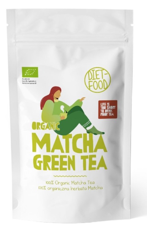 HERBATA ZIELONA MATCHA BIO 100 g - DIET-FOOD DIET-FOOD