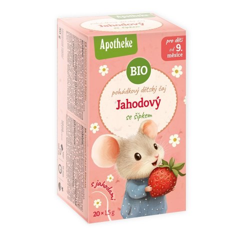 HERBATKA BAJKOWA DLA DZIECI - DZIKA RÓŻA, ROKITNIK I TRUSKAWKA BIO (20 x 1,5 g) 30 g - APOTHEKE APOTHEKE (herbatki dla dzieci, dorosłych, błonnik